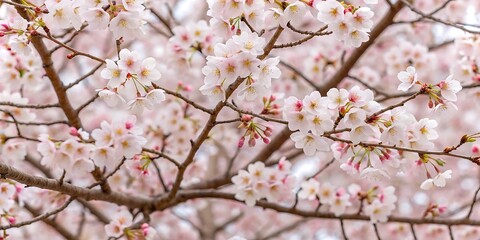 Beautiful Cherry Blossoms in Full Bloom