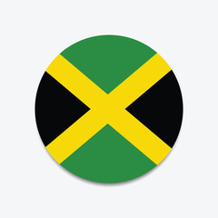 Jamaica as round glossy icon