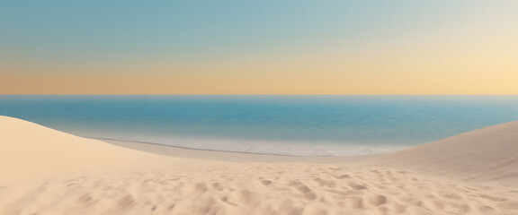 Serene Coastal Dunescape at Sunset