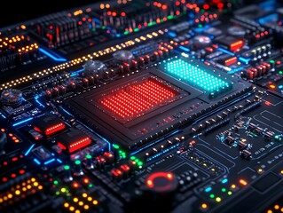 Fototapeta premium Circuit Board Close-up (2)