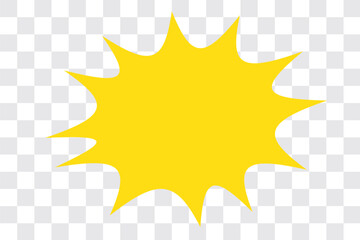 White speech bubble in flat design, chatting box, message box icon. Balloon doodle style of thinking sign symbol. Speech bubble isolated on background.