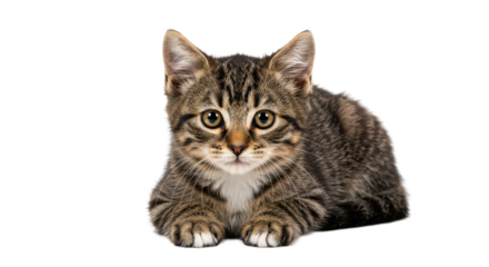 Isolated Cute Kitten