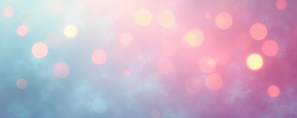 Soft pastel background with glowing bokeh lights,  elegant,  glowing