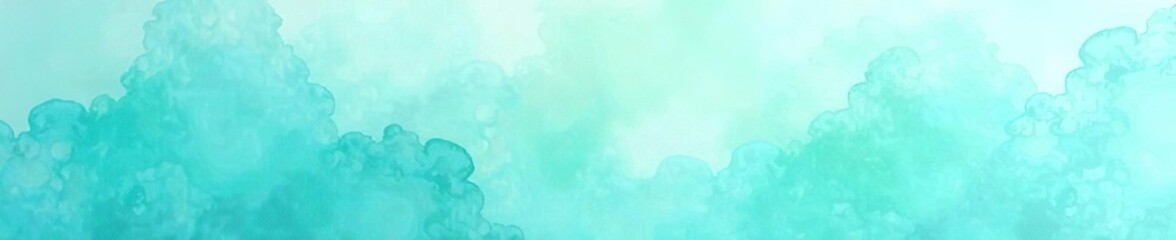 Soft pastel tone blue green watercolor paint background with liquid fluid texture,  liquid,  paint
