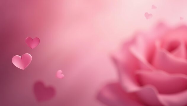 Soft pink blurred background creating a romantic and tender atmosphere,  dreamy,  love