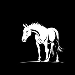 Running Horse Logo - Dynamic and Speed-Inspired Design