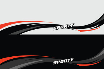 car livery graphic vector. abstract grunge background design for vehicle vinyl wrap and car branding in orang and navy color