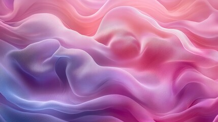 Obraz premium Abstract Pastel Pink Purple and Blue Fabric Drape Soft Flowing Textile Texture Background