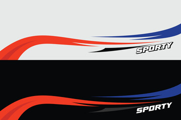 car livery graphic vector. abstract grunge background design for vehicle vinyl wrap and car branding in orang and navy color