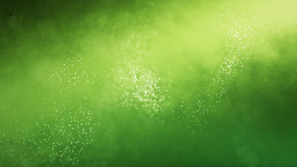 Abstract Green Particles Background