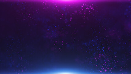 Abstract Purple And Blue Particles Background