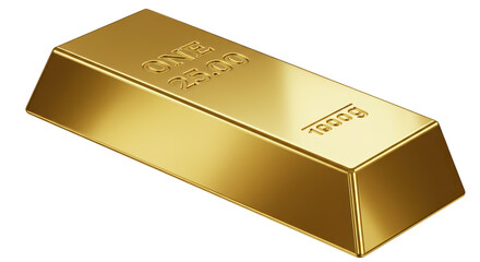 Isolated Gold Bar