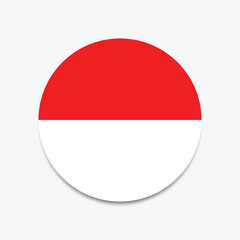 Indonesia Flag Sphere Vector