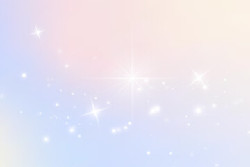 Fantasy background  in sparkling stars.
Vector illustration for children.sparkling surface,
Bright particles on a rainbow background.