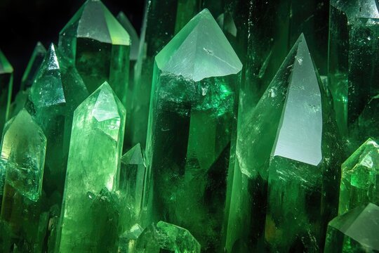 Kryptonite Crystal Mass in Bright Green and Black Colours