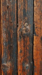 Vertical wooden planks are shown with knots and various textures displayed