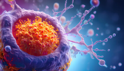 Firefly Type 1 diabetes autoimmune beta cell destruction. .Emphasize the negative space on the left