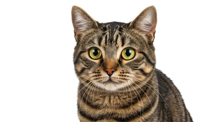 Isolated Portrait Cat