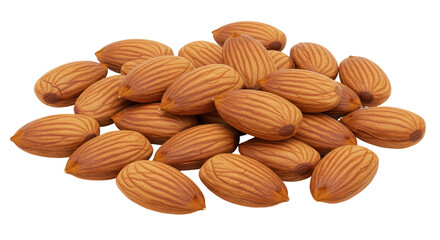 Isolated Almonds