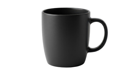 Isolated Black Coffee Mug
