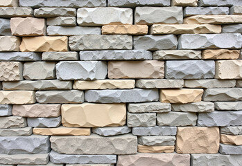 Fototapeta premium Natural Rustic Stone Wall Cladding Textures