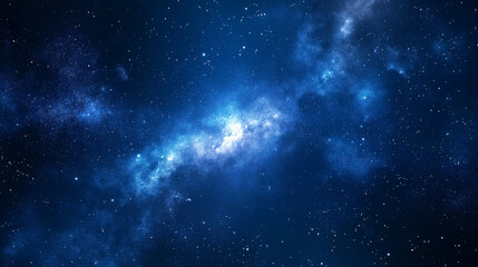 blue galaxy from in the space