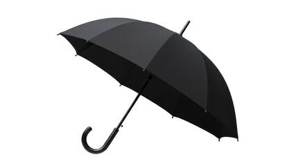 Isolated Black Umbrella