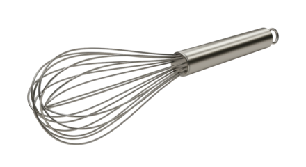 Isolated Stainless Steel Whisk