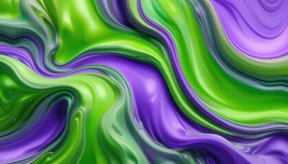 Obraz premium Fluid abstract art studio digital artwork creative space close-up vibrant colors