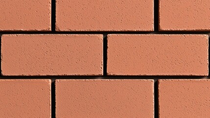 Textured Light Red Brick - Building Material Texture Image