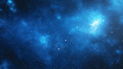 blue galaxy from in the space