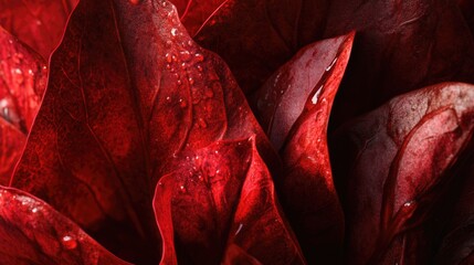 Loose Leaf Lettuce. Up close photography of Red lettuce leaves in a Colombian garden
