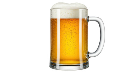 Isolated Beer Mug with Foam