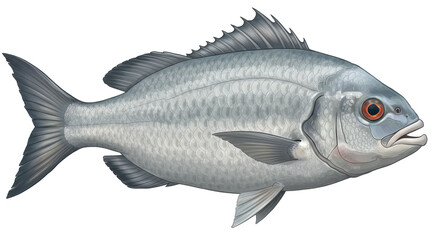 Isolated Silver Fish