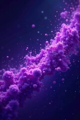 Swirling purple particles against a starry background, stars, mesh
