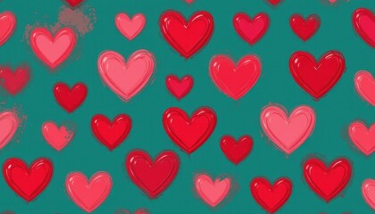 Abstract heart design vibrant love illustration