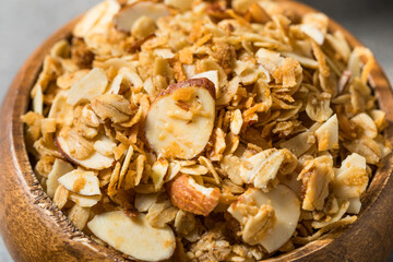 Homemade Organic Dry Almond Granola