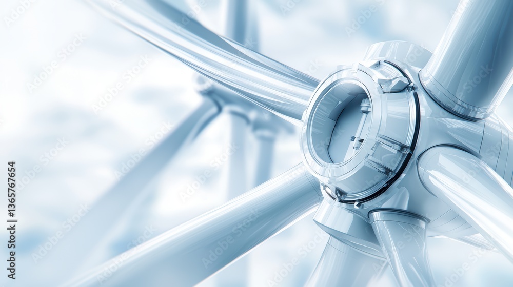 Poster a close-up view of a futuristic mechanical component, showcasing sleek lines and a polished surface 