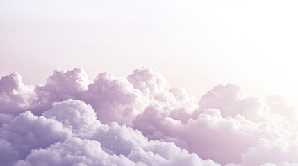 Fototapeta premium Soft pastel-colored cloudscape, aerial view.
