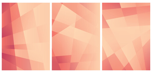 Geometric Abstract backgrounds Set – Modern Minimal Shapes and Bold Color Combinations