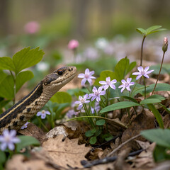 Obraz premium lizard on a tree