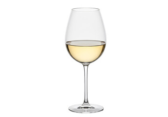 輝く白ワイングラス 上品な一杯