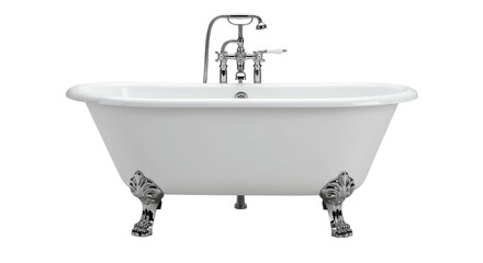 Isolated Classic White Bathtub