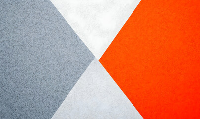 Fototapeta premium Abstract Geometric Patterns in Gray, White, and Orange Colors