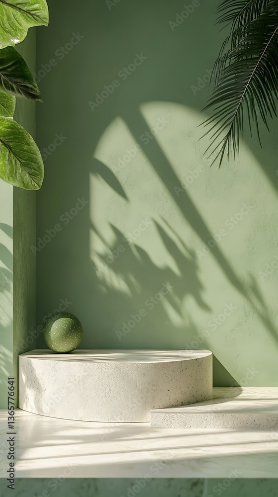 Poster 3d rendering image illustration of empty space