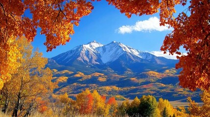 Mount Sopris - Scenic Autumn Landscape in the Colorado Rockies
