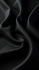 Obraz premium Soft, black fabric with intricate texture pattern, pattern, design