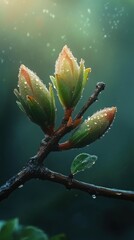 Lush greenery and intricate foliage in a cultivated garden, capturing the beauty of nature&rsquo;s organic textures and botanical awakening.