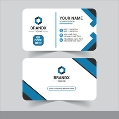 Modern Business card design template,  simple card design, Clean professional business card template, minimal design.