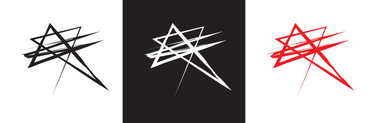 Swish swoosh squiggle line icon  set. Fake signatures. Hand-drawn rough ink brushstrokes. Vector illustration. isolated on white and black background. EPS 10